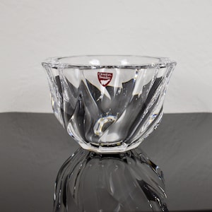 Olle Alberius for Orrefors, Sweden - crystal Residence bowl 5&#39;&#39; - 1980s design
