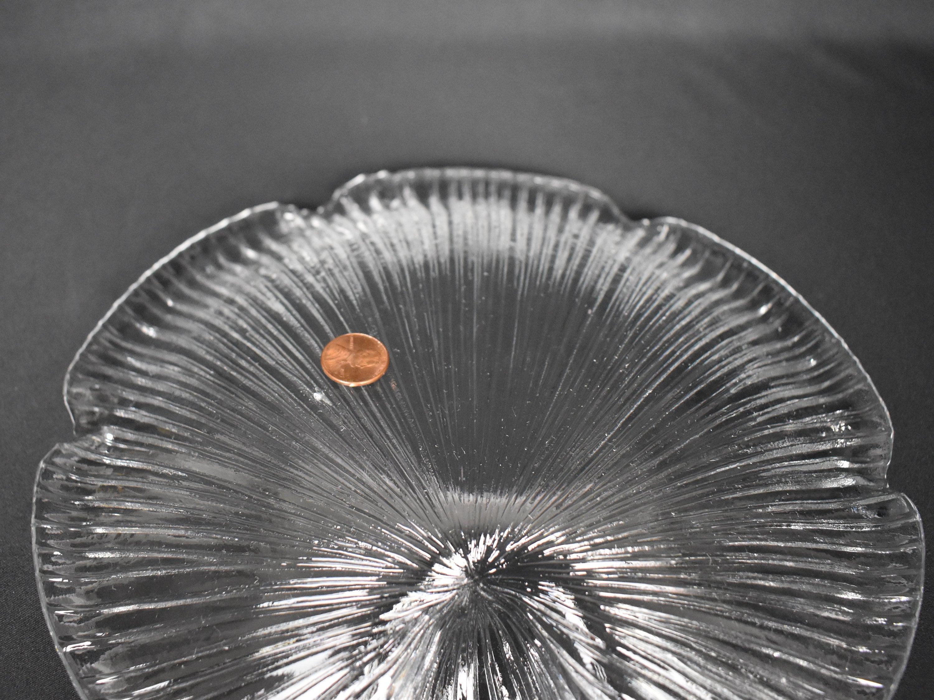 Eva Englund for Pukeberg, Sweden, Large Glass Shell Dish - Serving