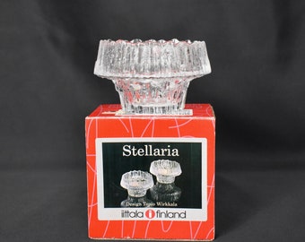 Tapio Wirkkala for Iittala Finland - Stellaria candle holder in original packaging - designed 1967-1970