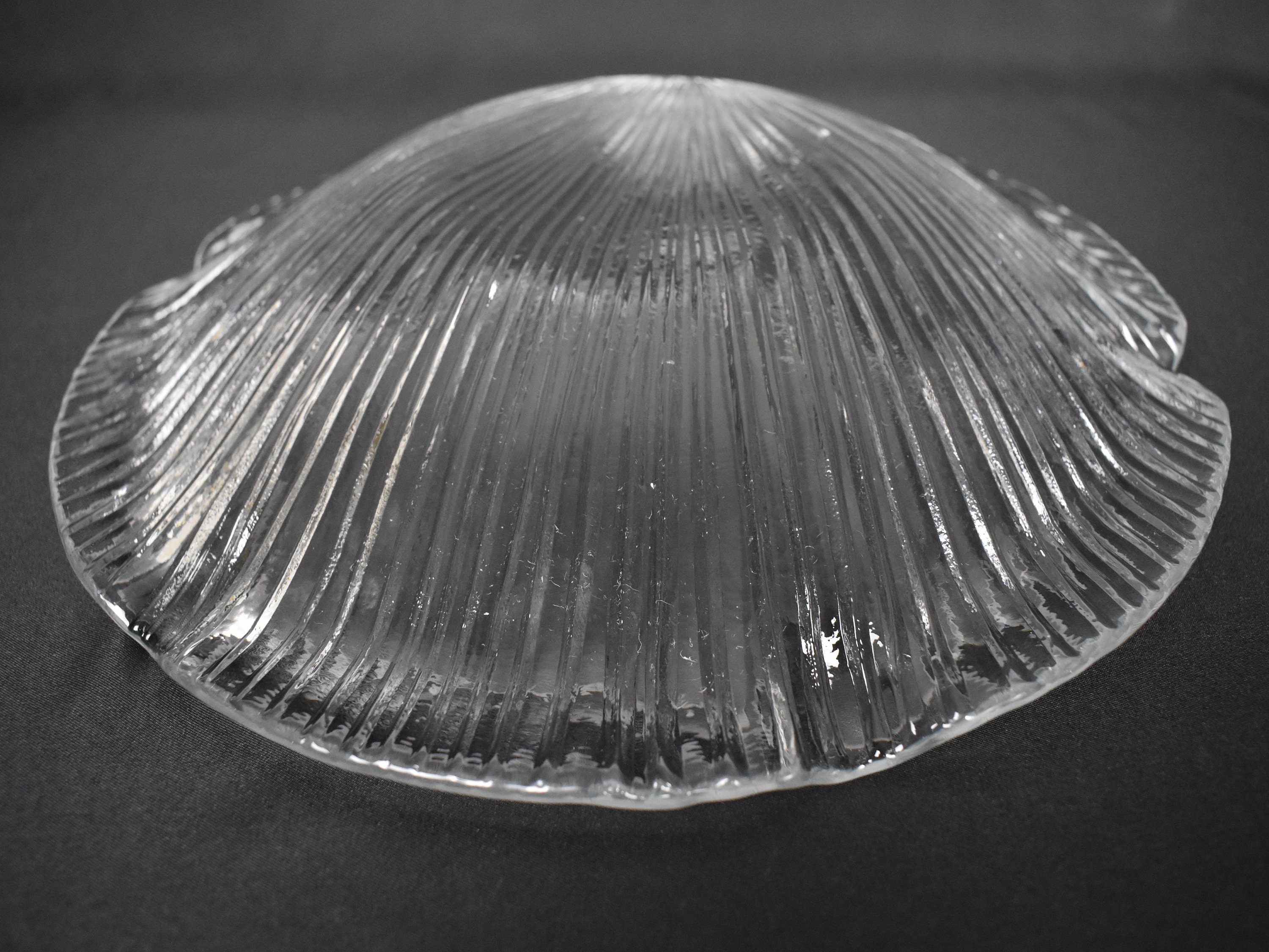 Eva Englund for Pukeberg, Sweden, Large Glass Shell Dish - Serving