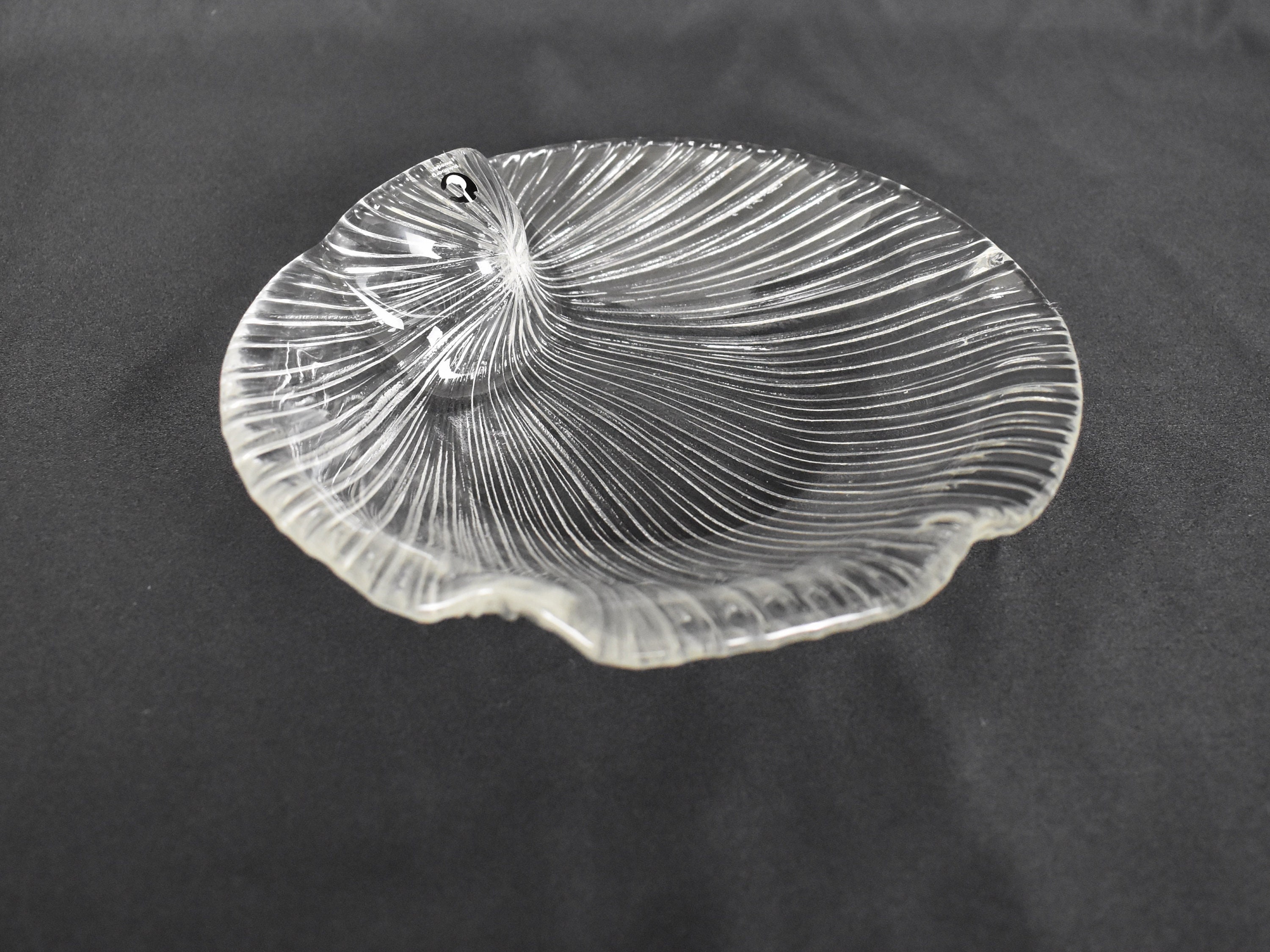 Eva Englund for Pukeberg, Sweden, Glass Shell Serving or