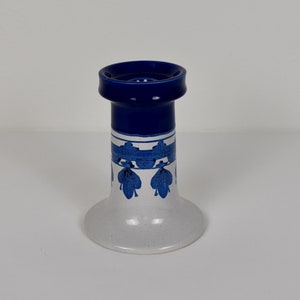 Bjorn Wiinblad Studio Workshop Denmark - L77 candlestick holder 1980 - hand-painted, signed