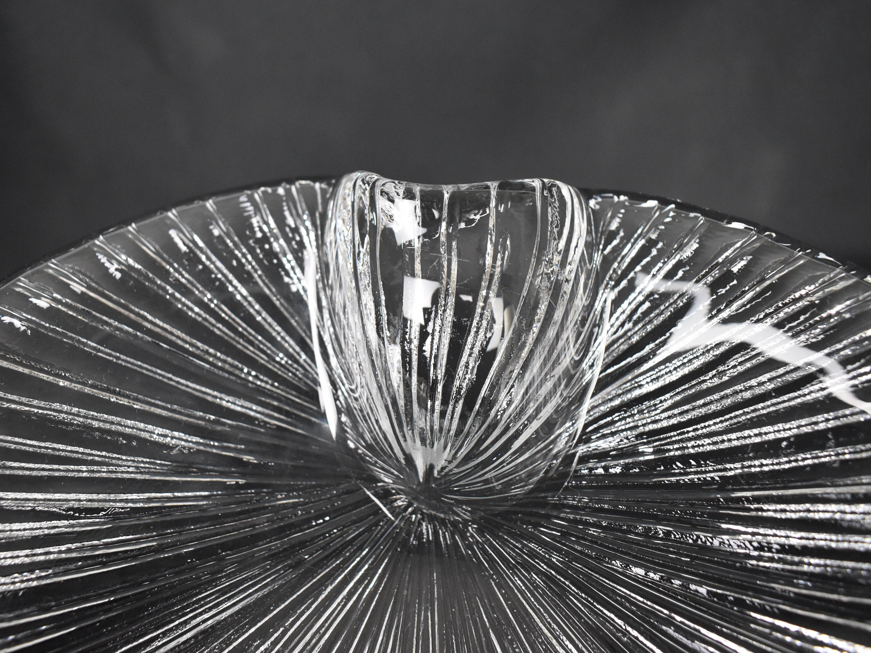 Eva Englund for Pukeberg, Sweden, Large Glass Shell Dish - Serving