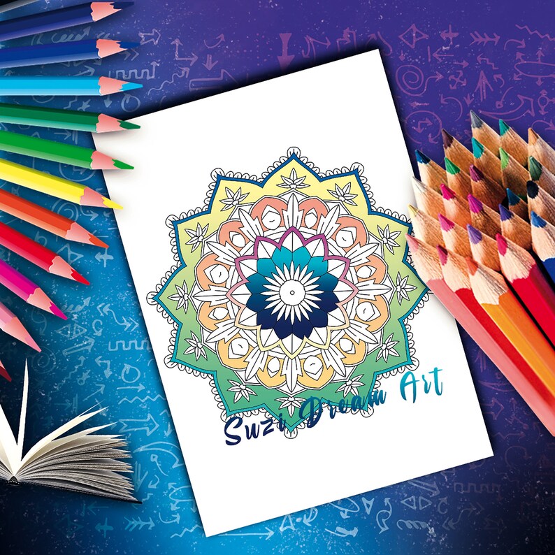 Mandala Coloring Book Vol.1 Instant Download Adult - Etsy