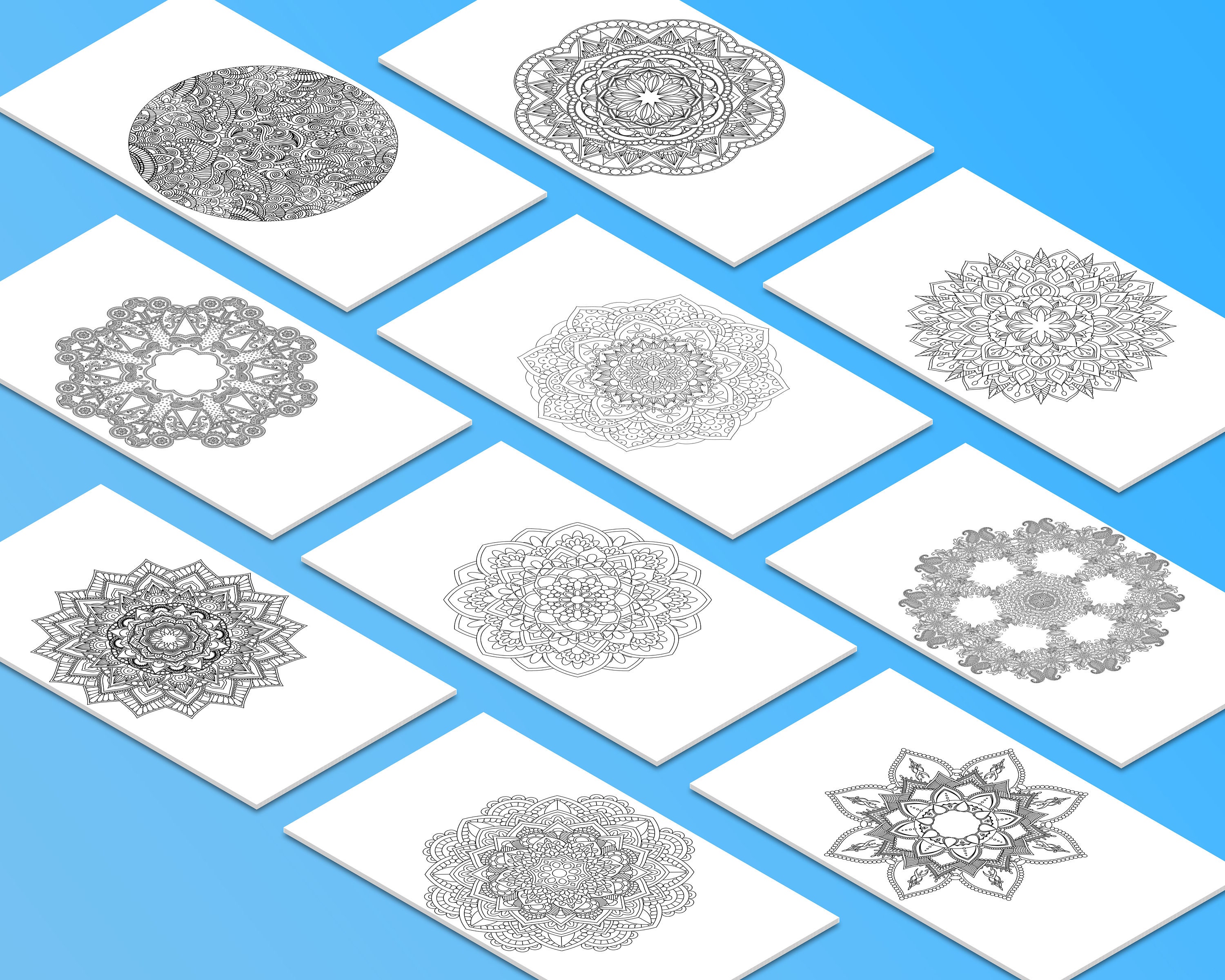 Mandala Coloring Book Vol.1 Instant Download Adult - Etsy