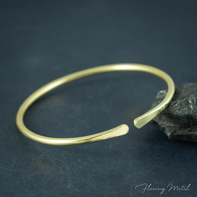 Brass Bangle Bracelet Men Women Bracelet Handmade Brass Etsy