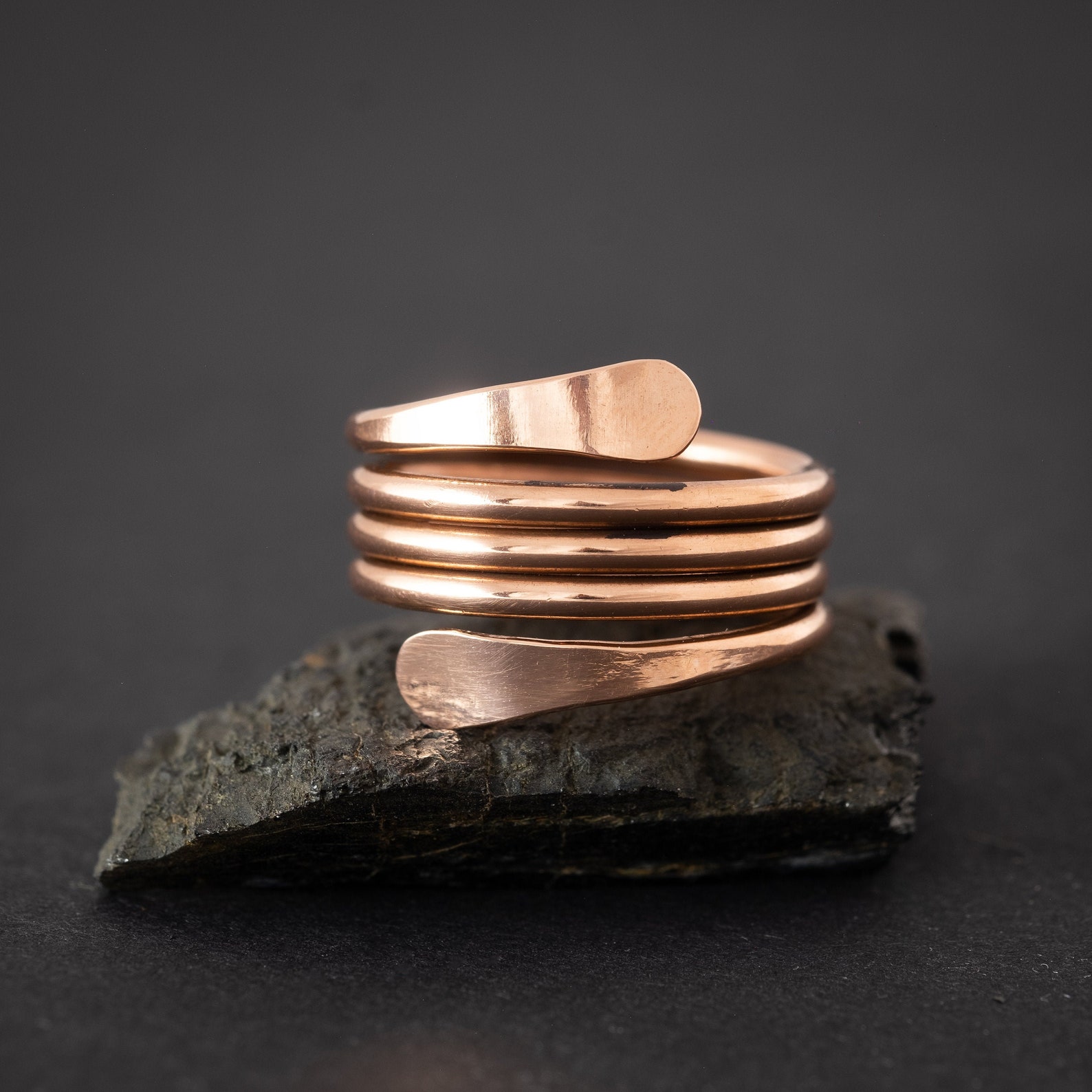 Copper Ring Arthritis Rings Anxiety Relief Mens Ring Rings Etsy