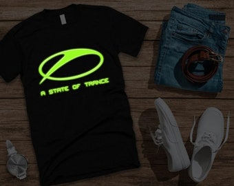 Glow in the dark ASOT a state of trance Armin van buuren tshirt armin van buuren tshirt tee top tomorrowland t-shirt white sensation t-shirt