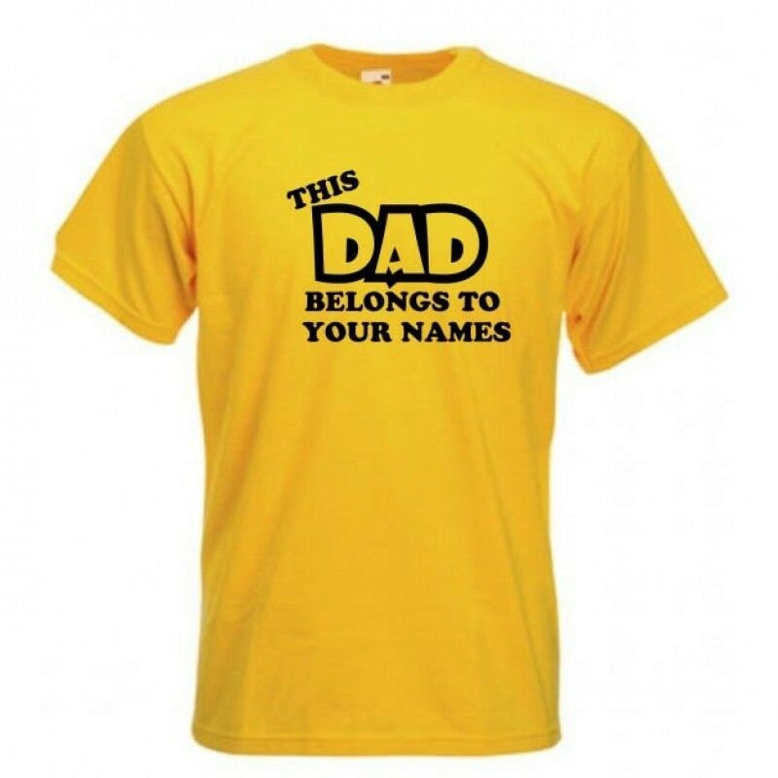 Personalized Name This Dad Belongs to Tshirt Personalized Etsy