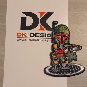 Star Wars Boba Fett tecknad patch
