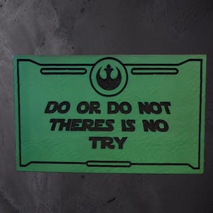 スター・ウォーズの名言「やるかやらないか、試すという選択肢はない」合皮パッチ
