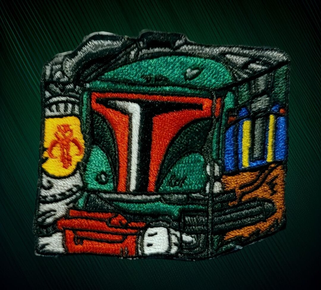 Star Wars Boba Fett Character Cube Series Embroidered Patch Etsy