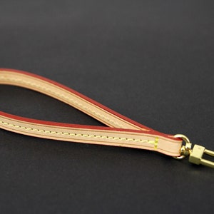 Mano artesanal Vachetta cuero pulsera de repuesto para Pochette Monedero y embrague agenda llavero MM