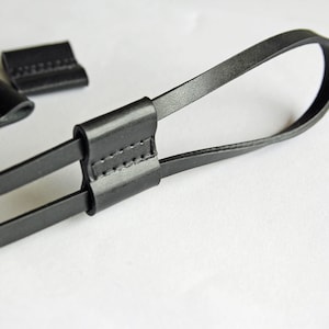 Handcrafted Black Leather string slide string keeper replacement for your bag  Noe Bucket Bag, Noe NM, Noe BB, backpack