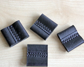 Black Leather string slide string keeper replacement for your bag  Noe Bucket Bag, Noe NM, Noe BB, backpack