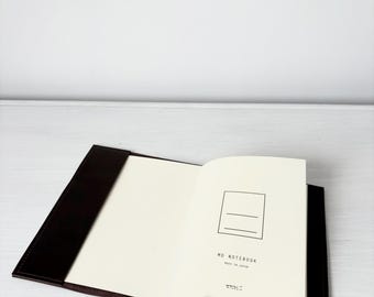 Personalized Leather Notebook Cover – A5 & A6 Midori Journal Case