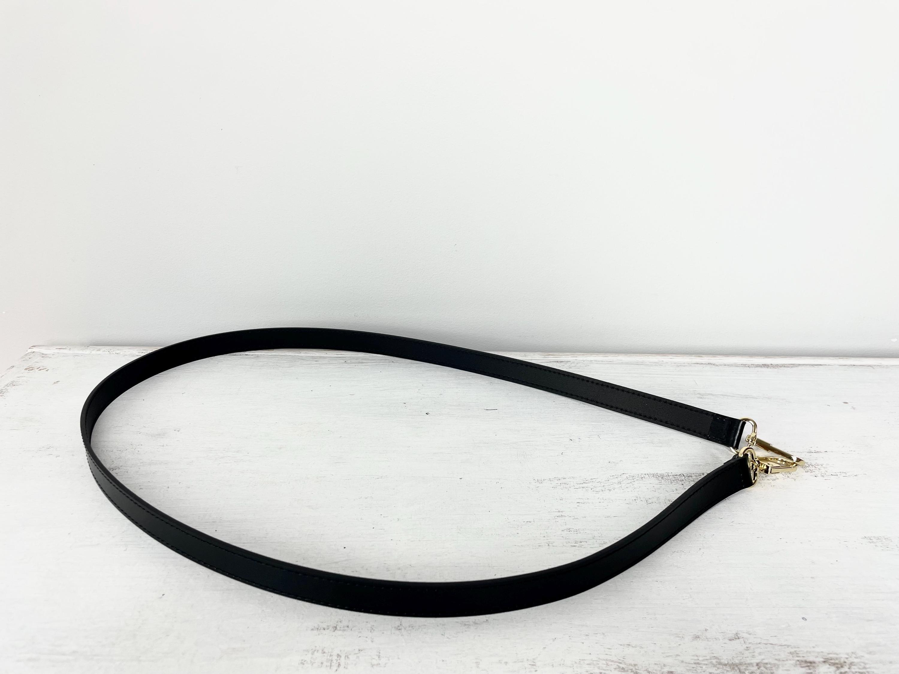 ブラックレザー 60 x 2 cm ショルダーストラップ（ブラックバッグ用