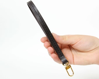 Brown Leather Wristlet Strap: Wallet Clutch Replacement
