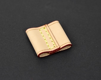 Handcrafted Vachetta Leather String Keeper: Bag Replacement Part