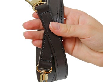Dunkelbraunes Leder Crossbody Armband: 120 cm Ersatzband