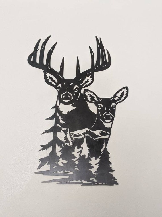 metal deer cutouts