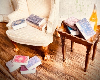 Printable Miniature Book Covers ~ DIY Dollhouse Accessories for 1:12th Scale Miniatures or Bookshelf Rooms and Libraries