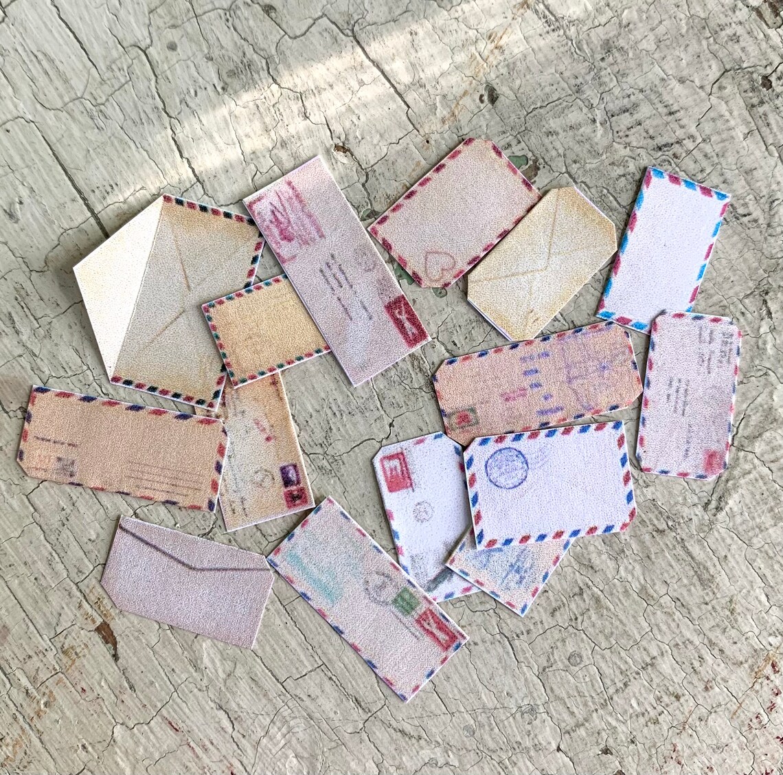 Printable Miniature Vintage Envelopes DIY Dollhouse Etsy