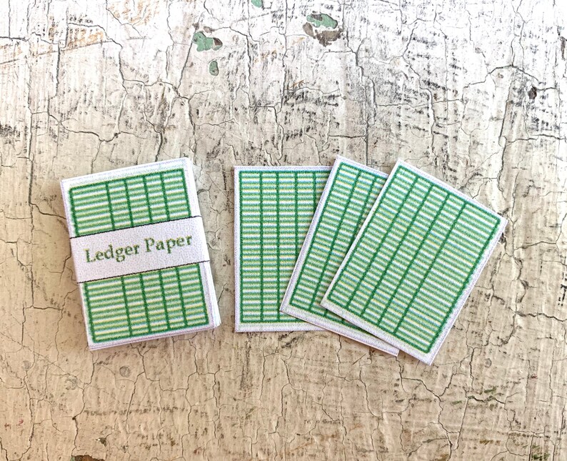 Printable Miniature Ledger for Dollhouse Office or Miniature - Etsy