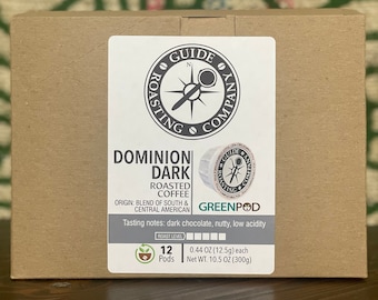 Compostable Coffee Pods for Kcup brewer Dominion Dark roast