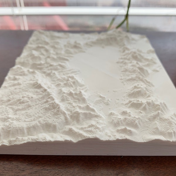 Lake Tahoe 3D Model topographical mountain CA and NV souvenirs