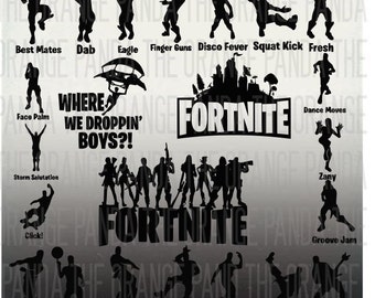 fortnite svg cuttable fortnite file fortnite cricut silhouette cameo fortnite dance svg - fortnite dance moves clipart