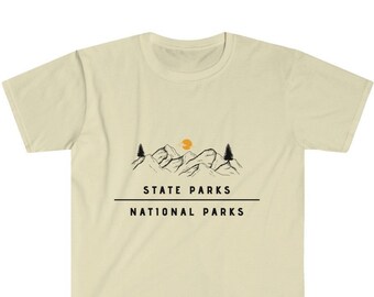State Parks Over National Parks Unisex Softstyle T-Shirt