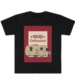 Vintage Enthusiast Airstream Unisex Softstyle T-Shirt