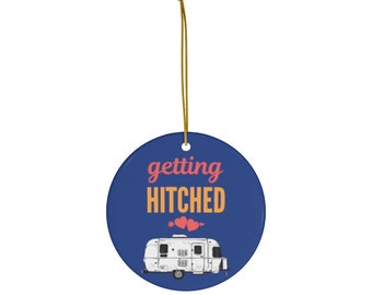 Airstream Getting Hitched Ornament