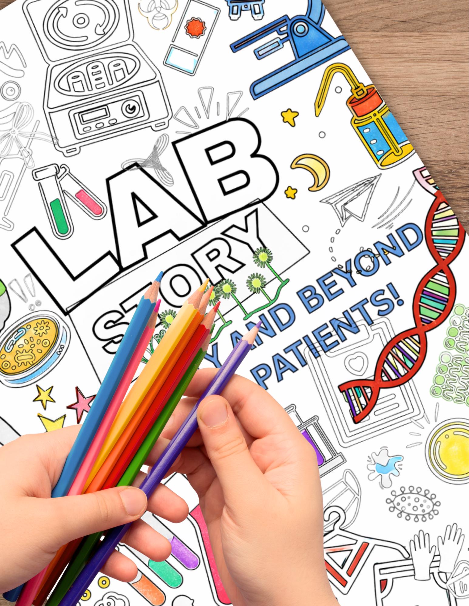 Lab Week Coloring Page. Lab Story 2026 Activity, Instant Download ...