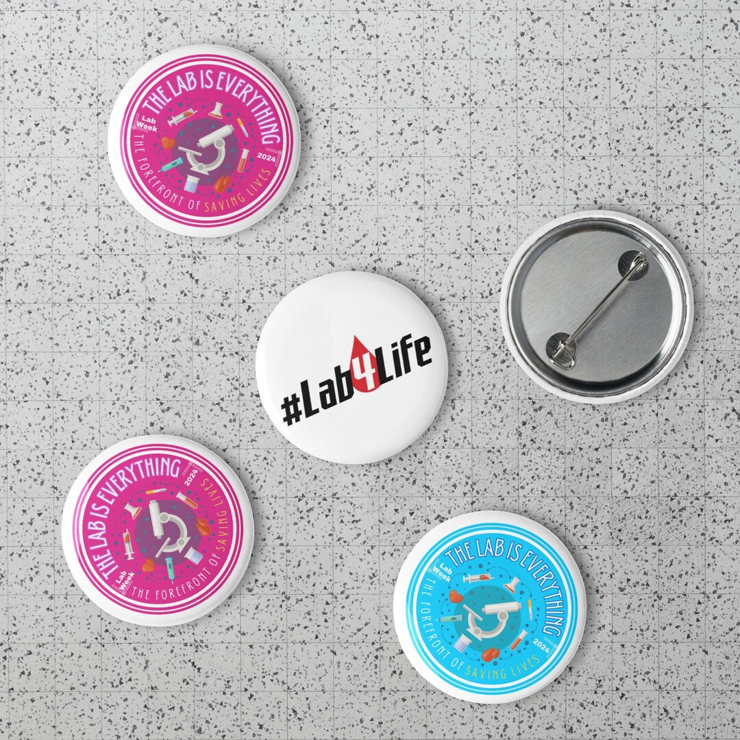 Lab Week 2024 Set of Pin Buttons, Lab Week Gift - Etsy