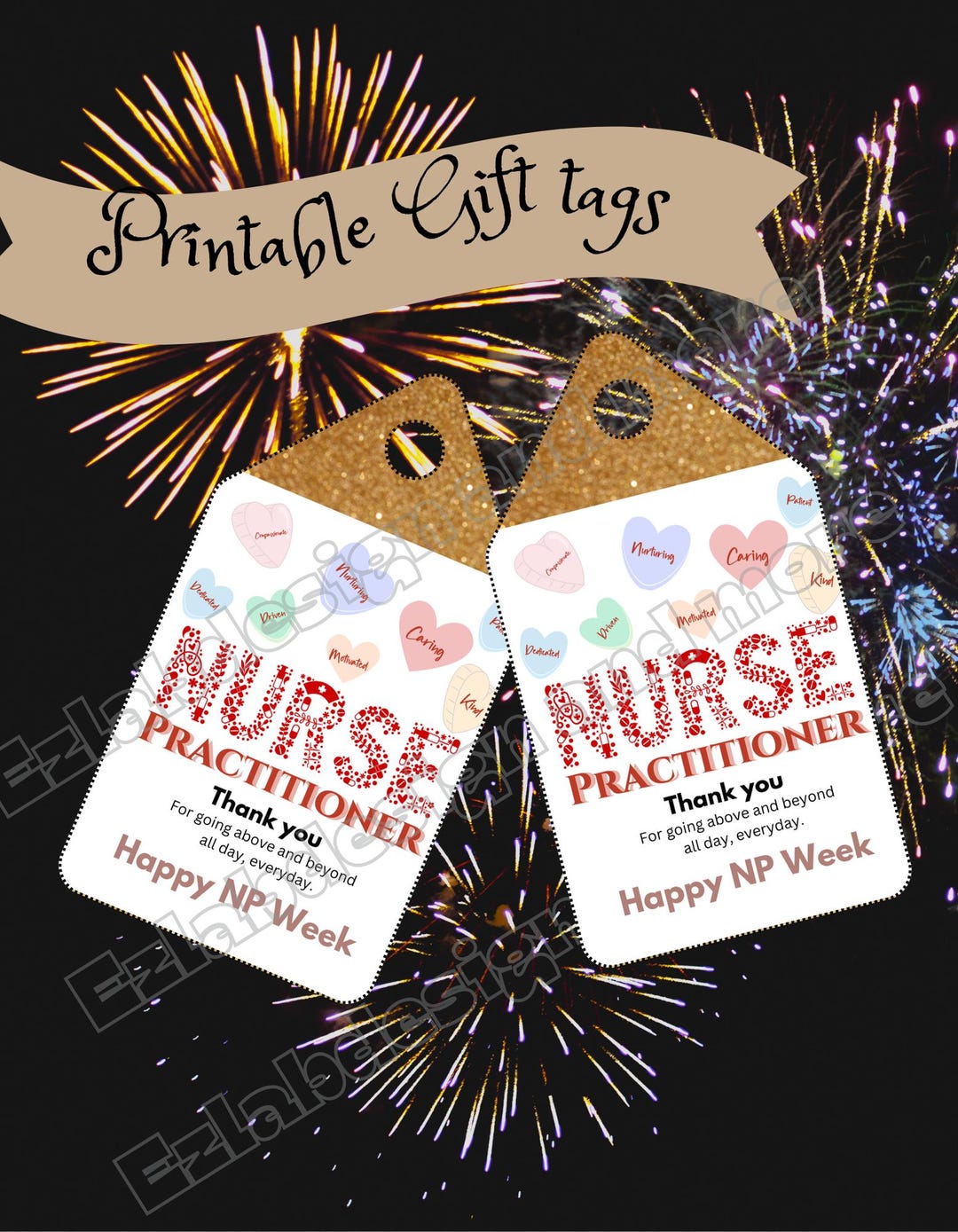 Nurse Practitioner Week Gift Tags, NP Week 2024 Printable Gift Tags