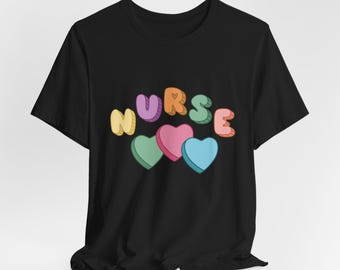Chemise d'infirmière pour la Saint-Valentin : cadeau RN coeur bonbon