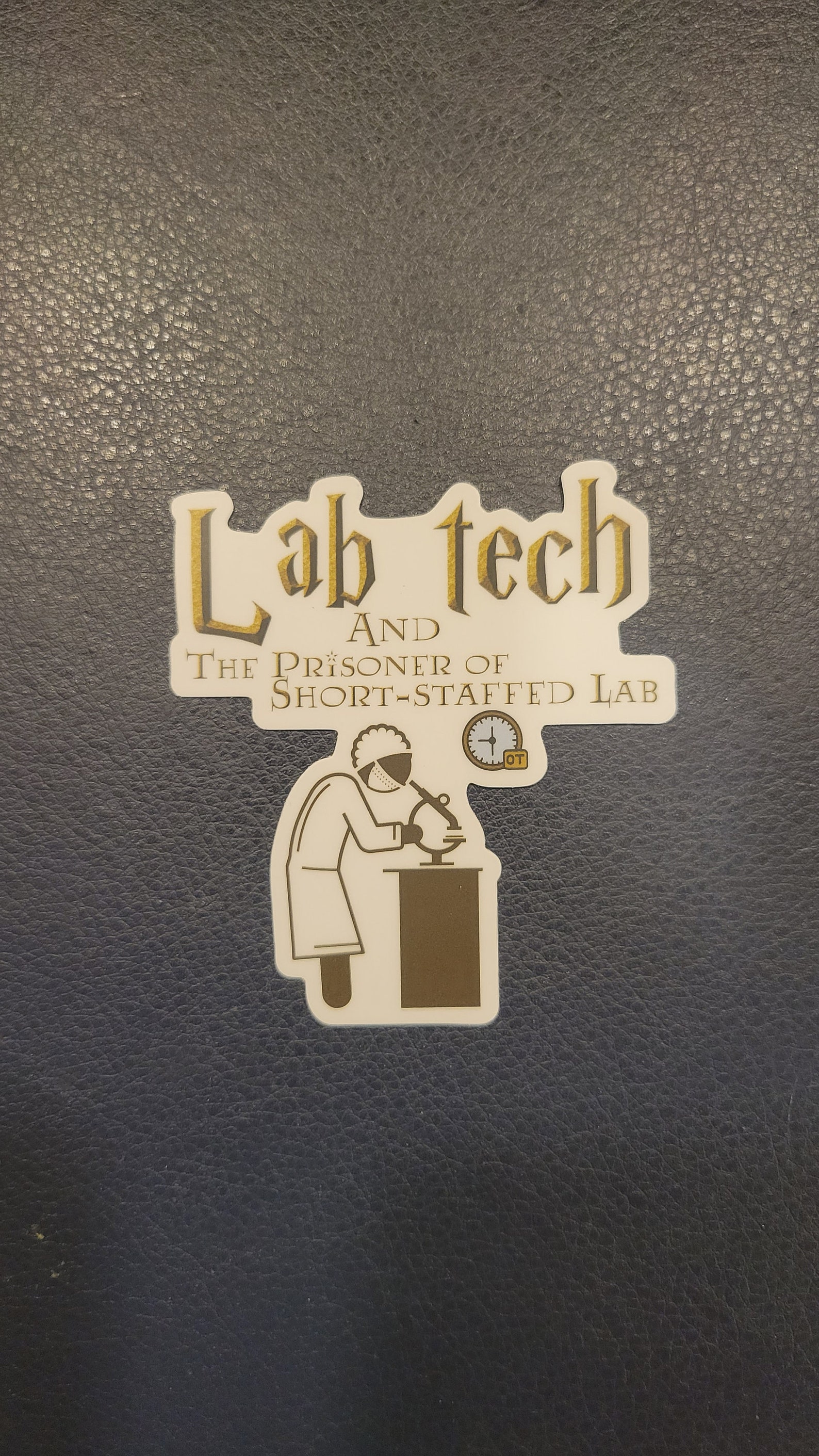Wizard Inspired Lab Tech Sticker: Short-staffed Parody - Etsy
