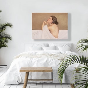 Original oil painting on gallery canvas, 24&quot;x 18&quot; x 1.5&quot;, Ready to hang, figurative painting