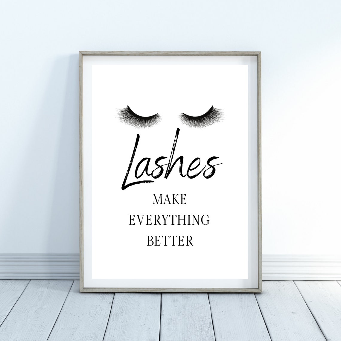 Eyelash Wall art, Eyelashes Print, Eyelash Extensions Salon, Salon