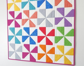 Pinwheel Baby Quilt Pattern: Easy Scrap Project (PDF Download)