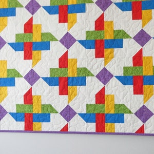 Modern Baby Quilt Pattern In Multiple Sizes, PDF Instant Digital Download image 7