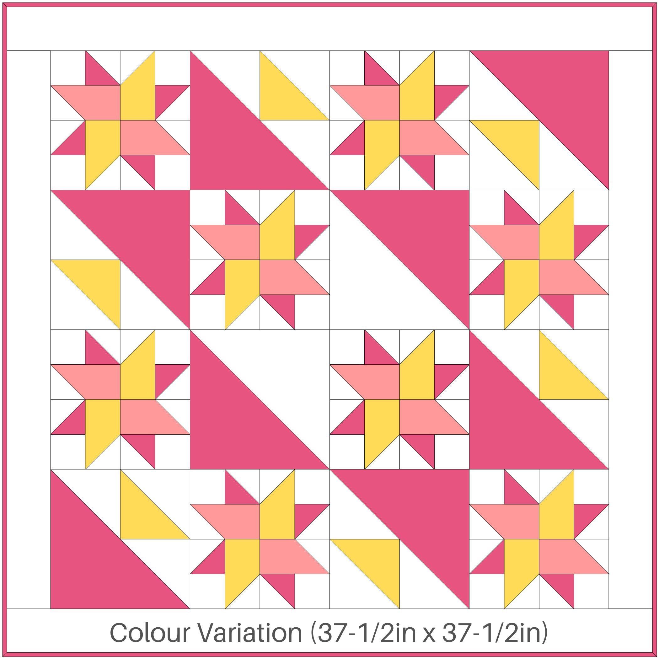 Stretched Star Baby Quilt Pattern in Bright Colours Modern Etsy