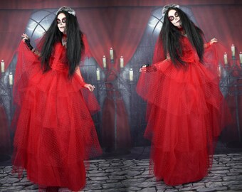 diy lydia deetz red dress