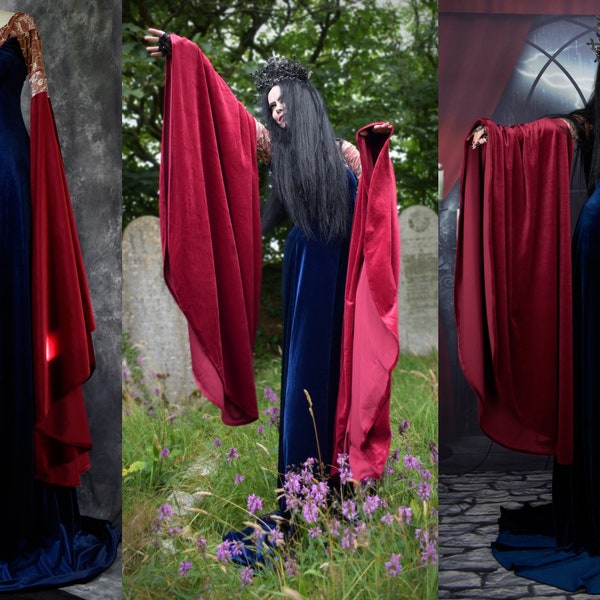 Arwen Undomiel Blood Red Gown - made to measure -  elven cosplay costume by Moonmaiden Gothic Clothing