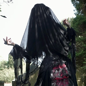 The Spookerveil - spooky witchy goth veil by Moonmaiden Gothic Clothing