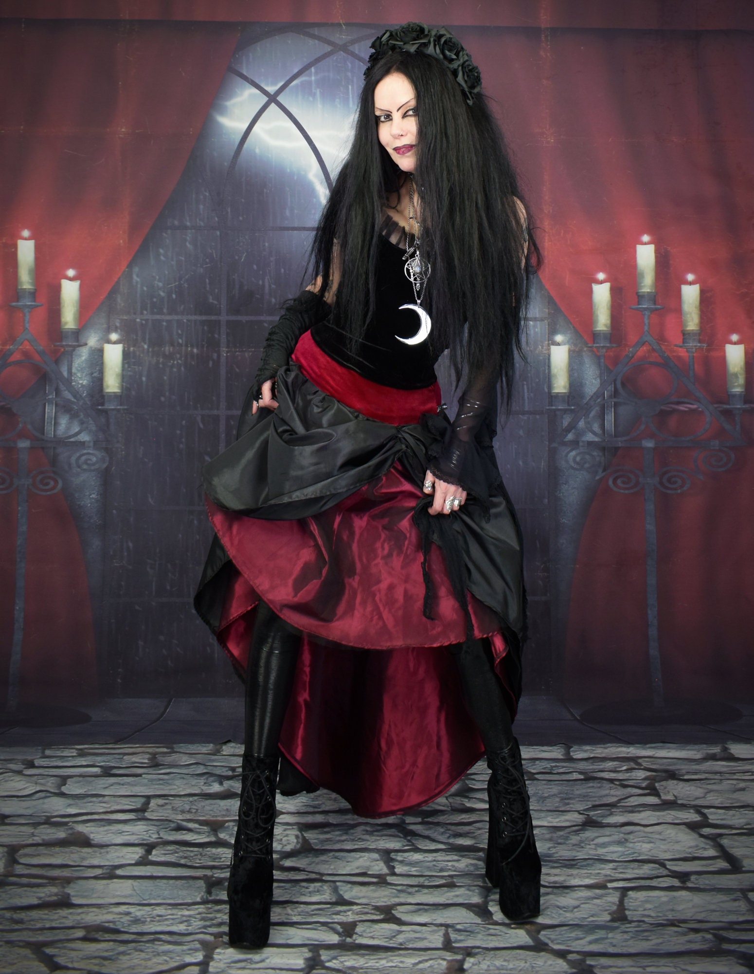 Helena Dress - My Chemical Romance goth emo cosplay custome by Moonmaiden Gothic Clothing Helena Dress - My Chemical Romance goth emo cosplay custome by Moonmaiden Gothic Clothing