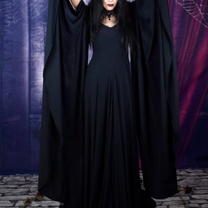 Fae of the Fallen Gown Cotton Elven Goth Witch Medieval Aurthurian ...