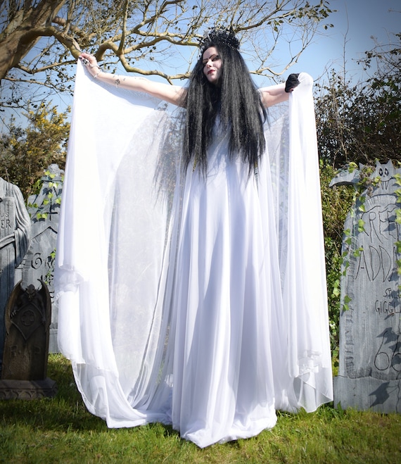 lady galadriel wedding dress White Council Gown - Hobbit Lord of the Ring Cosplay Dress, Made to Measure - by Moonmaiden Gothic Clothing - Halloween Delivery cl-swatchgroup-WIRC6999